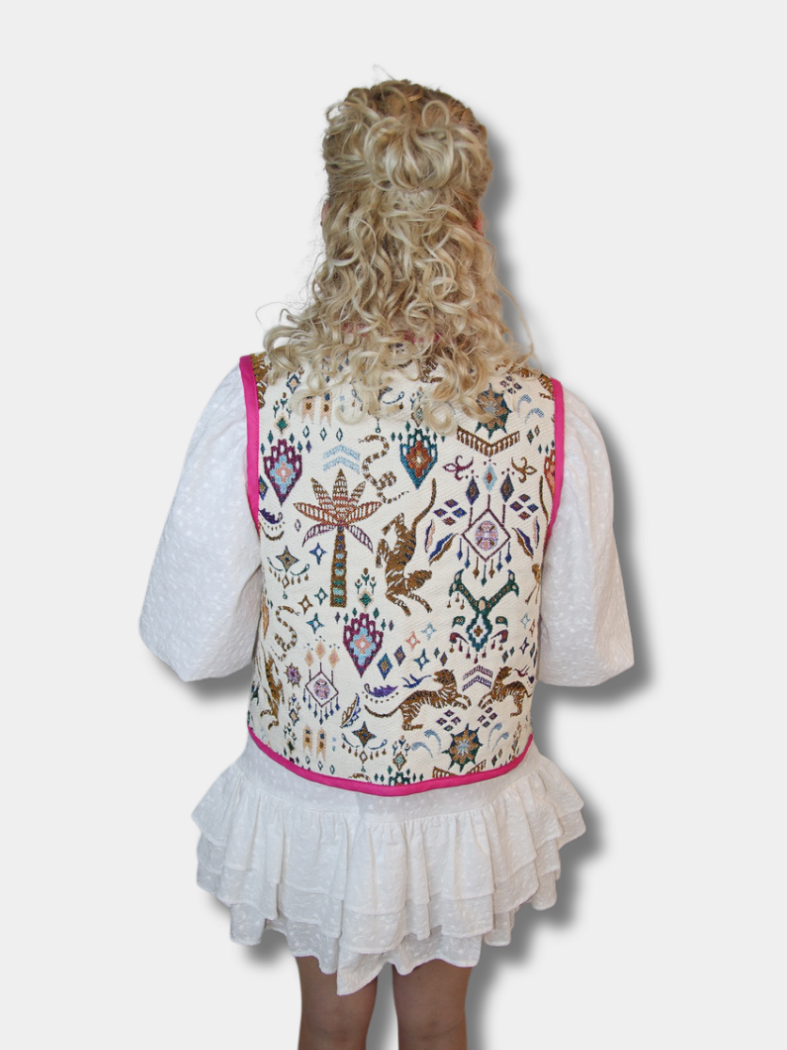 Laumiere du soleil gilet créme