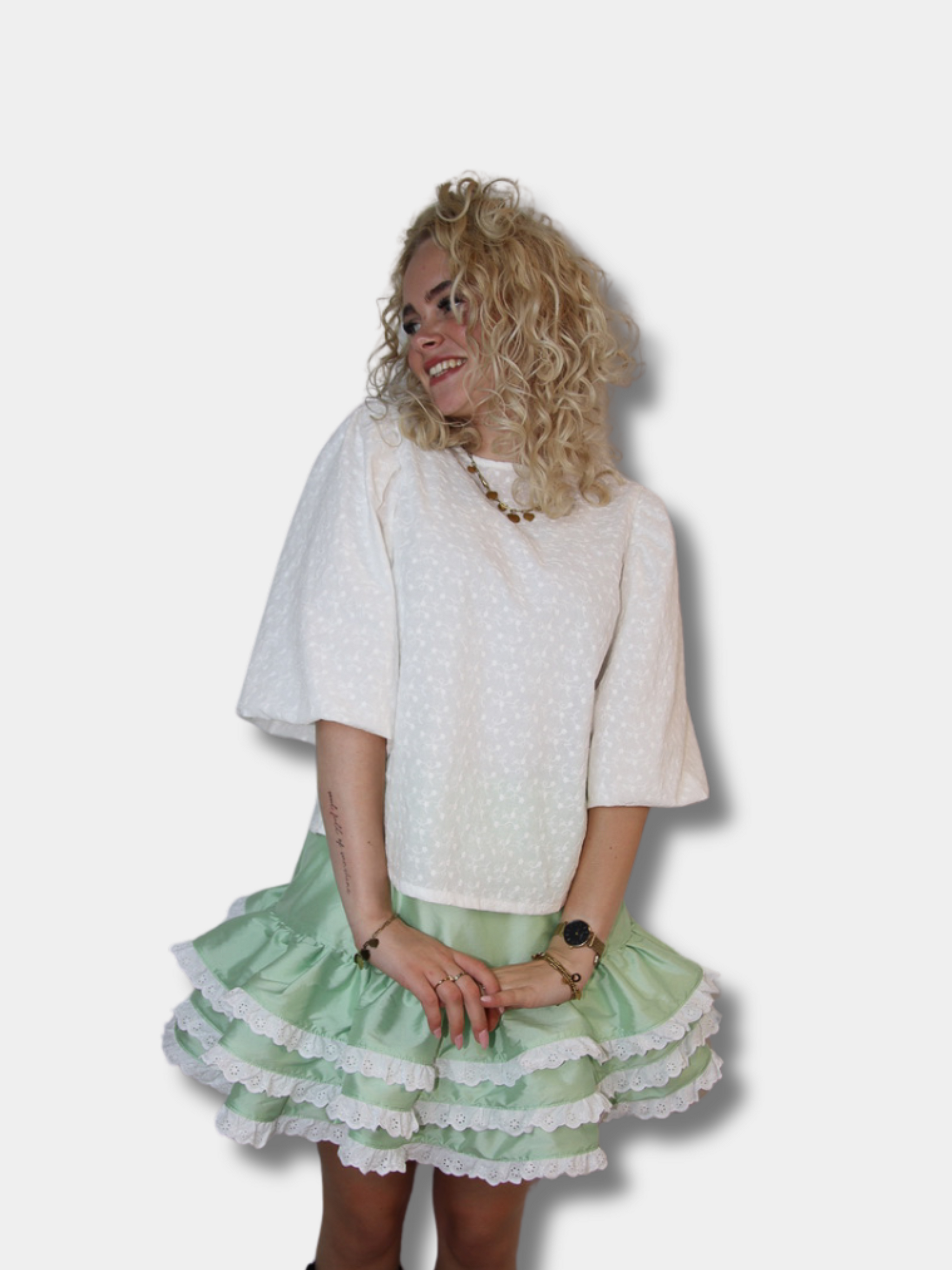 Belleville skort lime