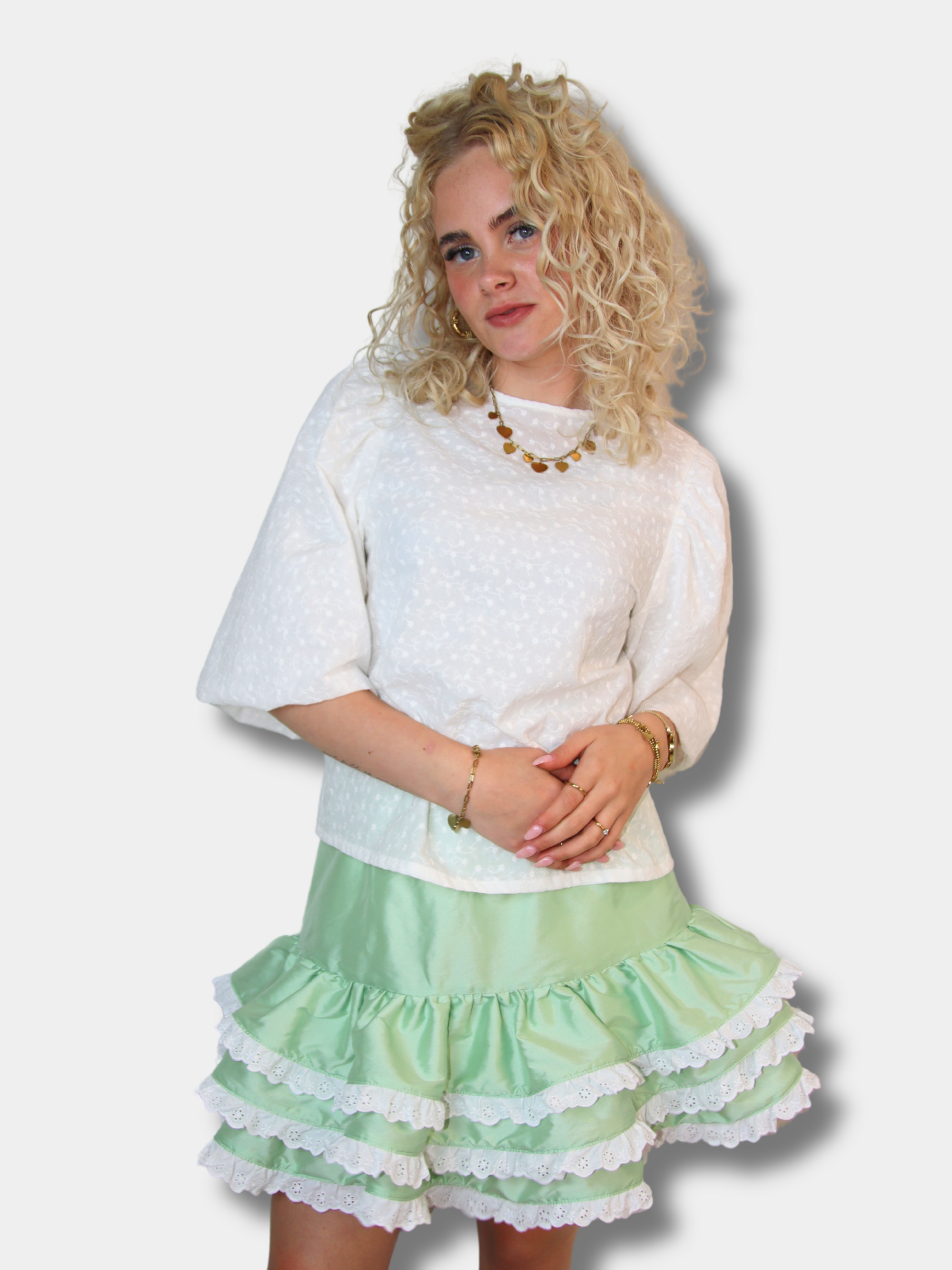 Belleville skort lime