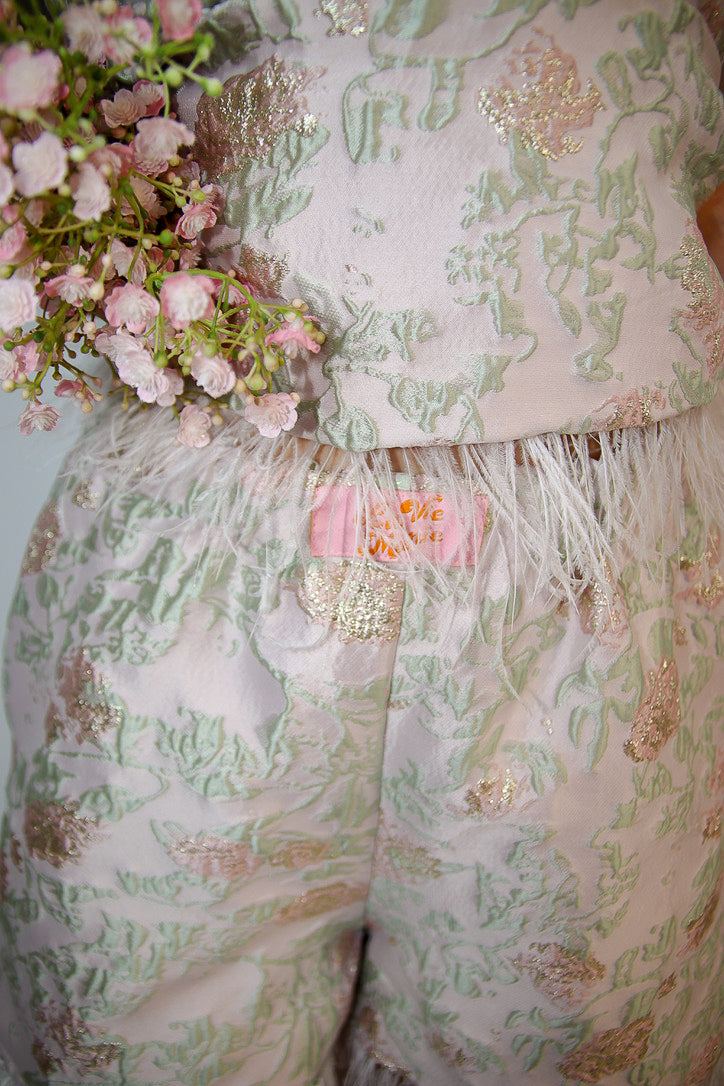 Plume de jacquard short